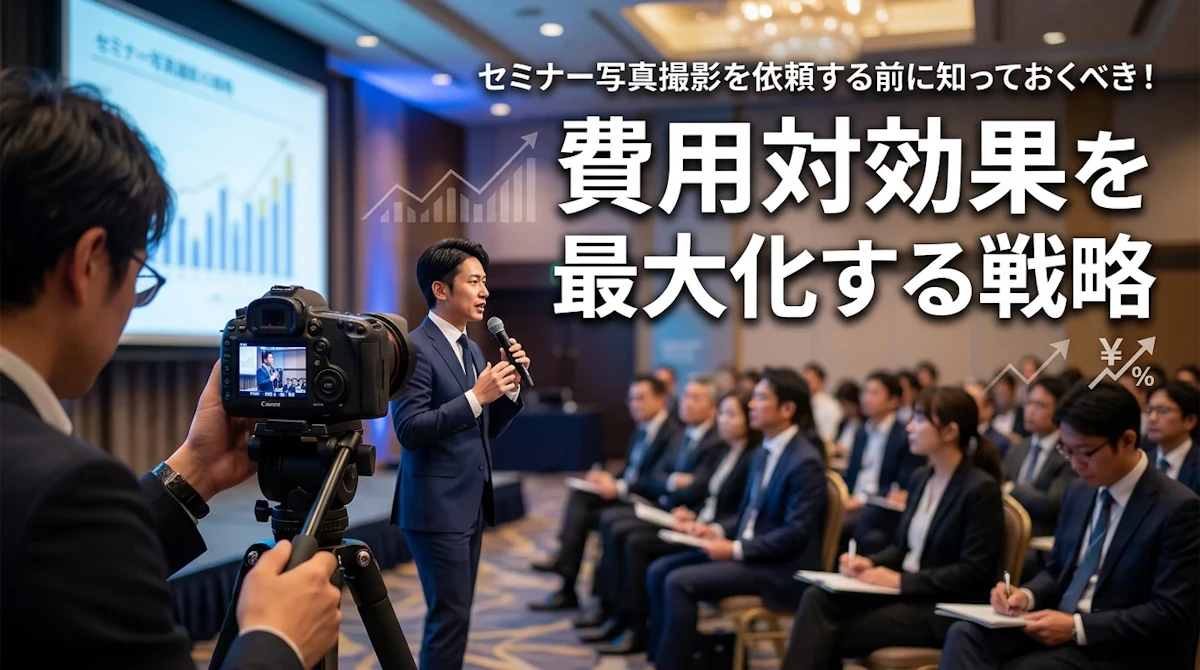 セミナー写真撮影を依頼する前に知っておくべき！費用対効果を最大化する戦略