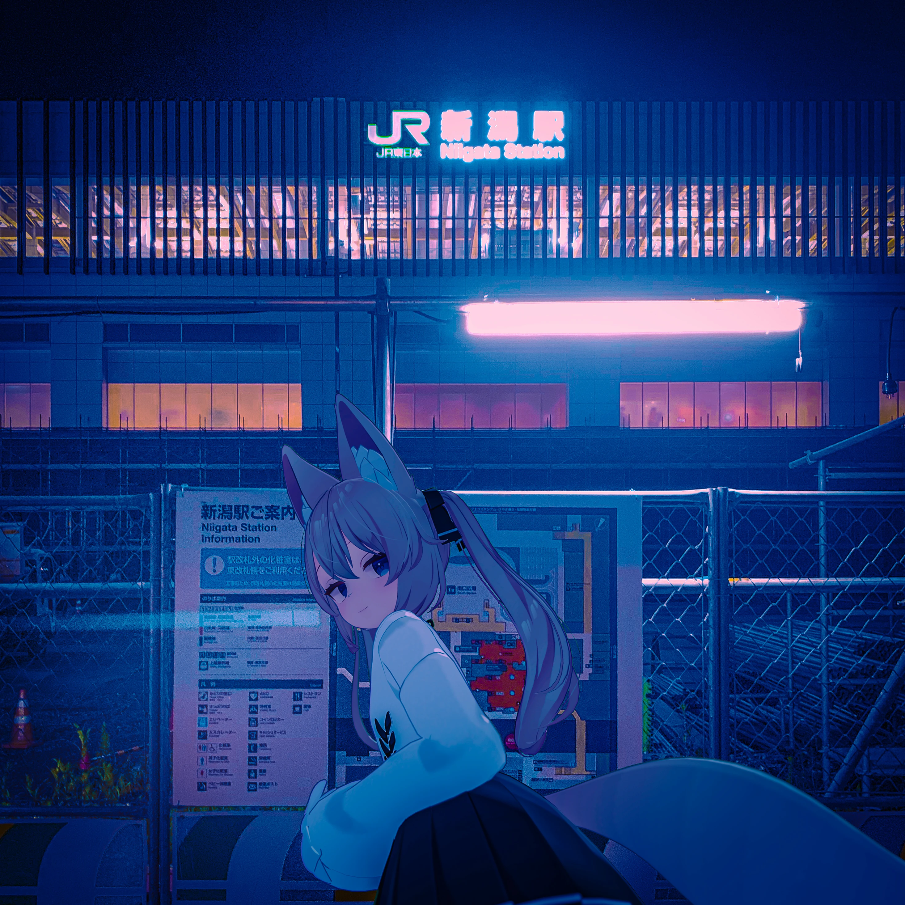 Karin x Niigata Station (Night)