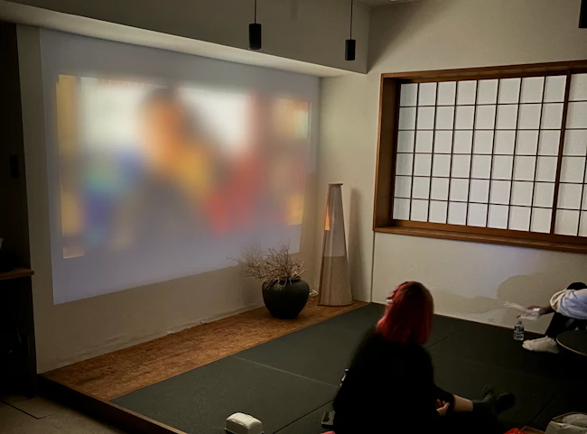 映画鑑賞会の様子