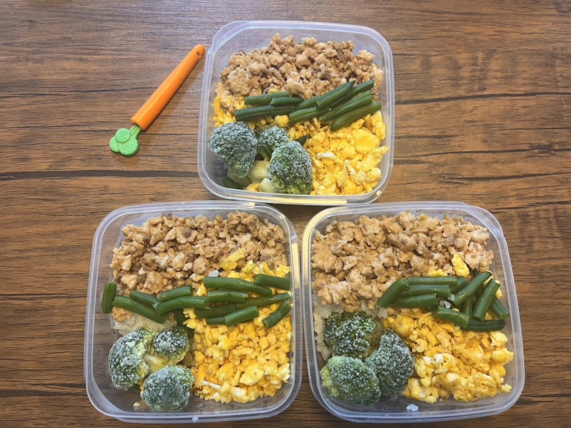 鶏ひき肉と卵のそぼろ丼