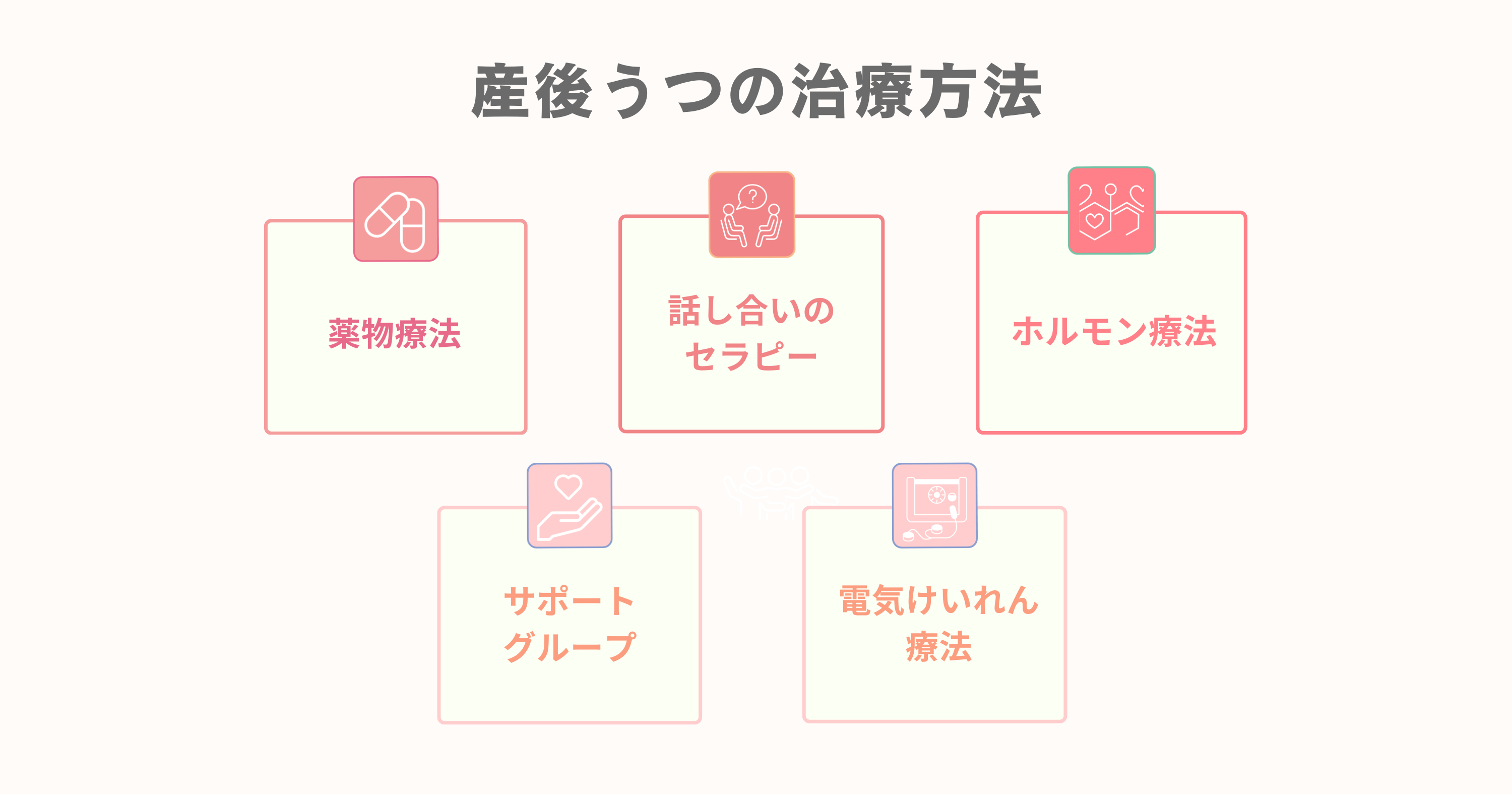 産後うつの治療法５つ一覧