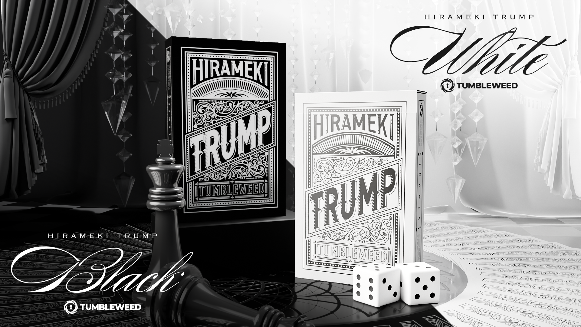 HIRAMEKI TRUMP BLACK /HIRAMEKI TRUMP WHITE