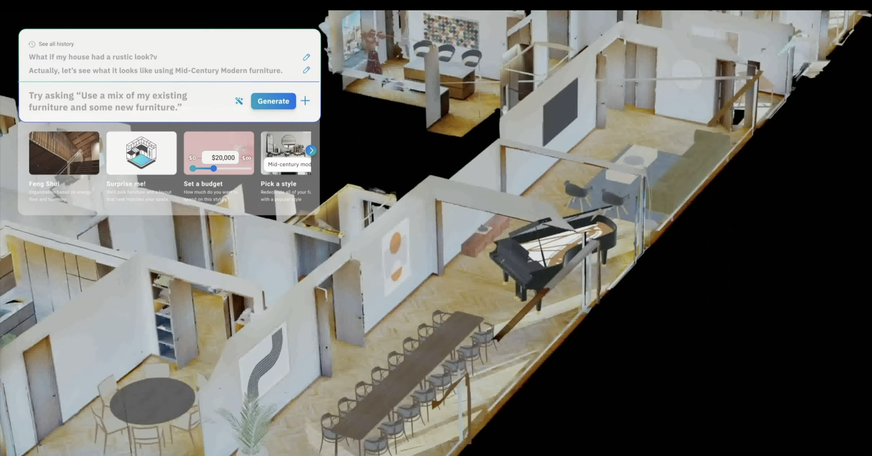 米Matterportが発表した「モデルルーム画像の自動生成システム」