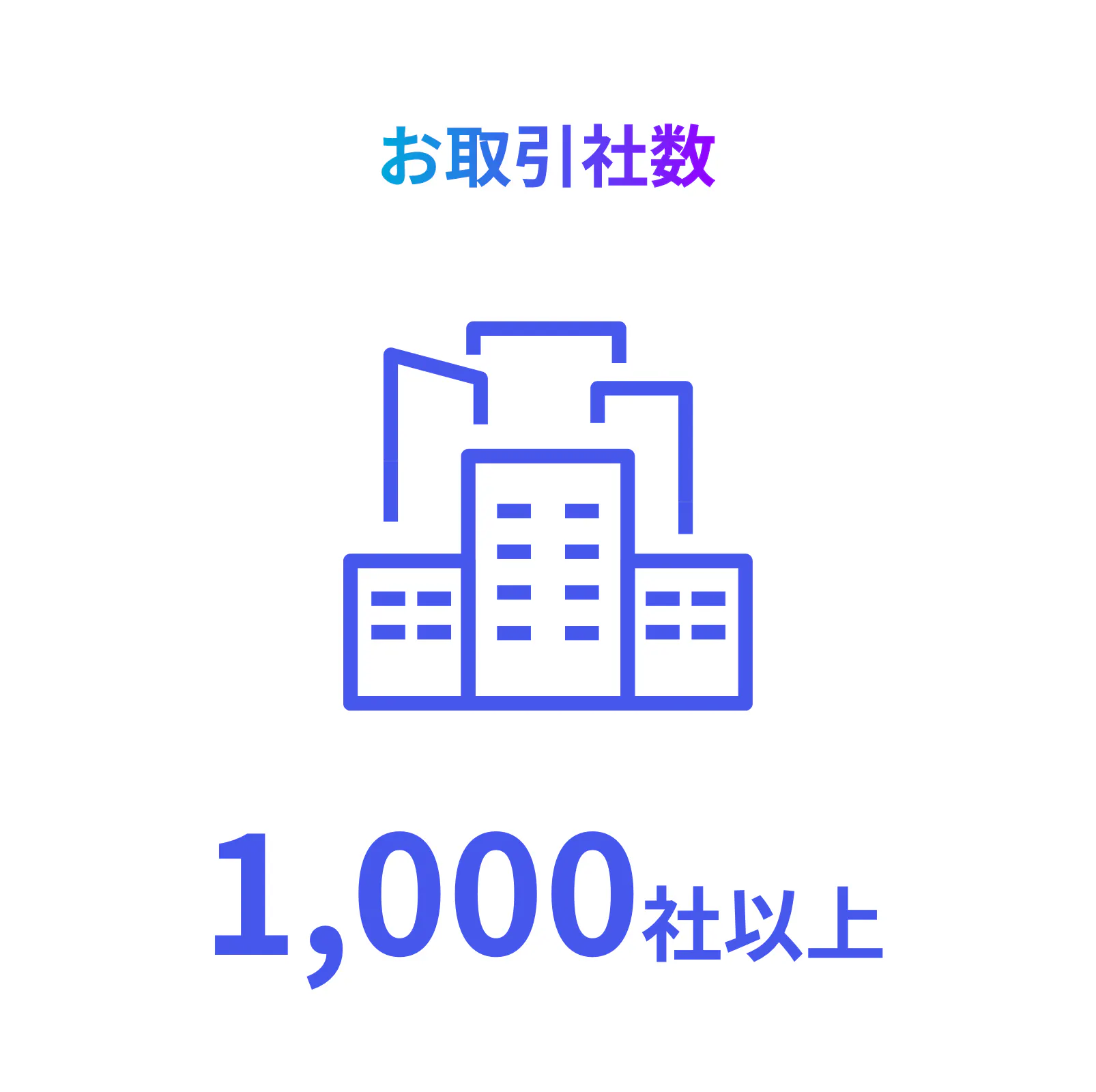 お取引社数 1,000社以上