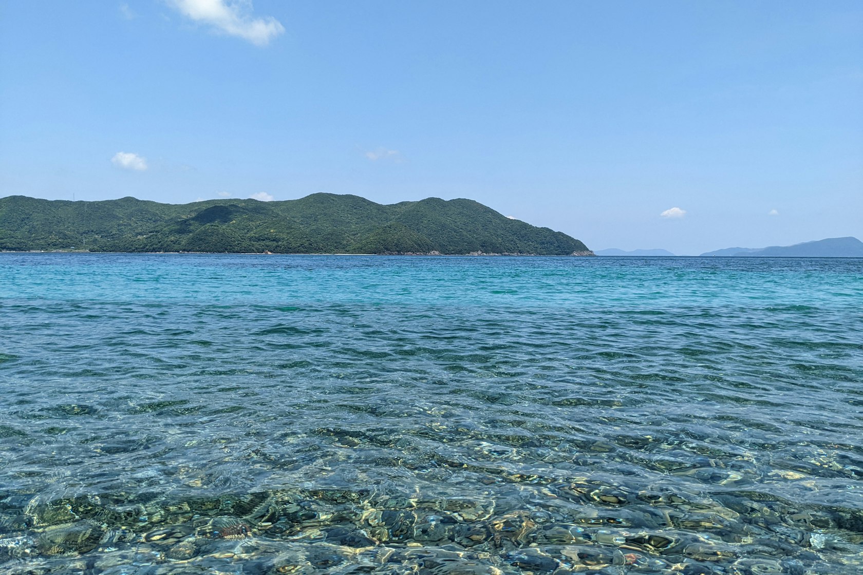 五島列島の美しい海と空