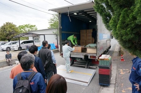 熊本地震支援の写真