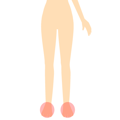 足の甲・指