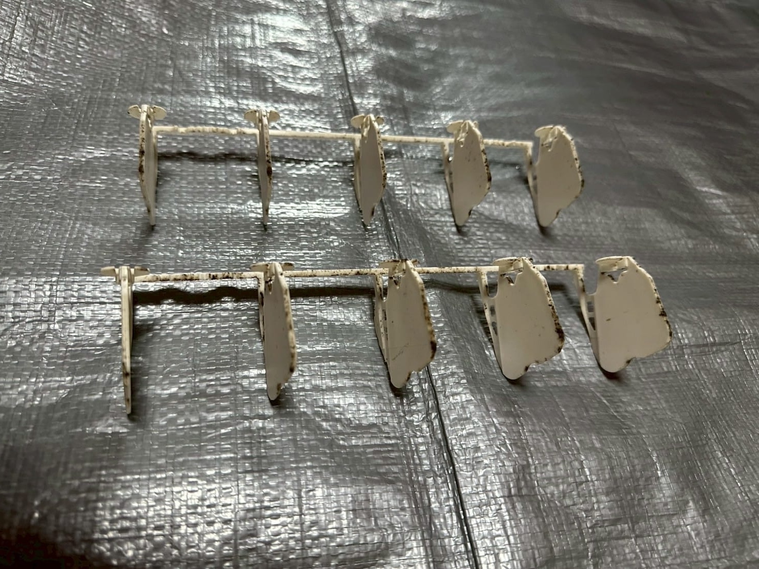 汚れがついた送風ルーバー