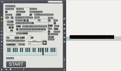 IanniX + Max/MSP 20mシャトルラン
