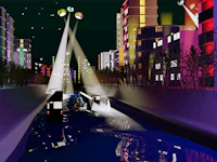The train going in a waterside video 1
