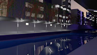 The train going in a waterside image 5