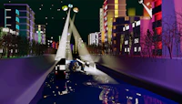 The train going in a waterside image 2