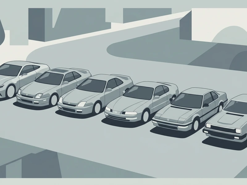 歴代プレリュードのシルエットが時代順に並ぶイメージ