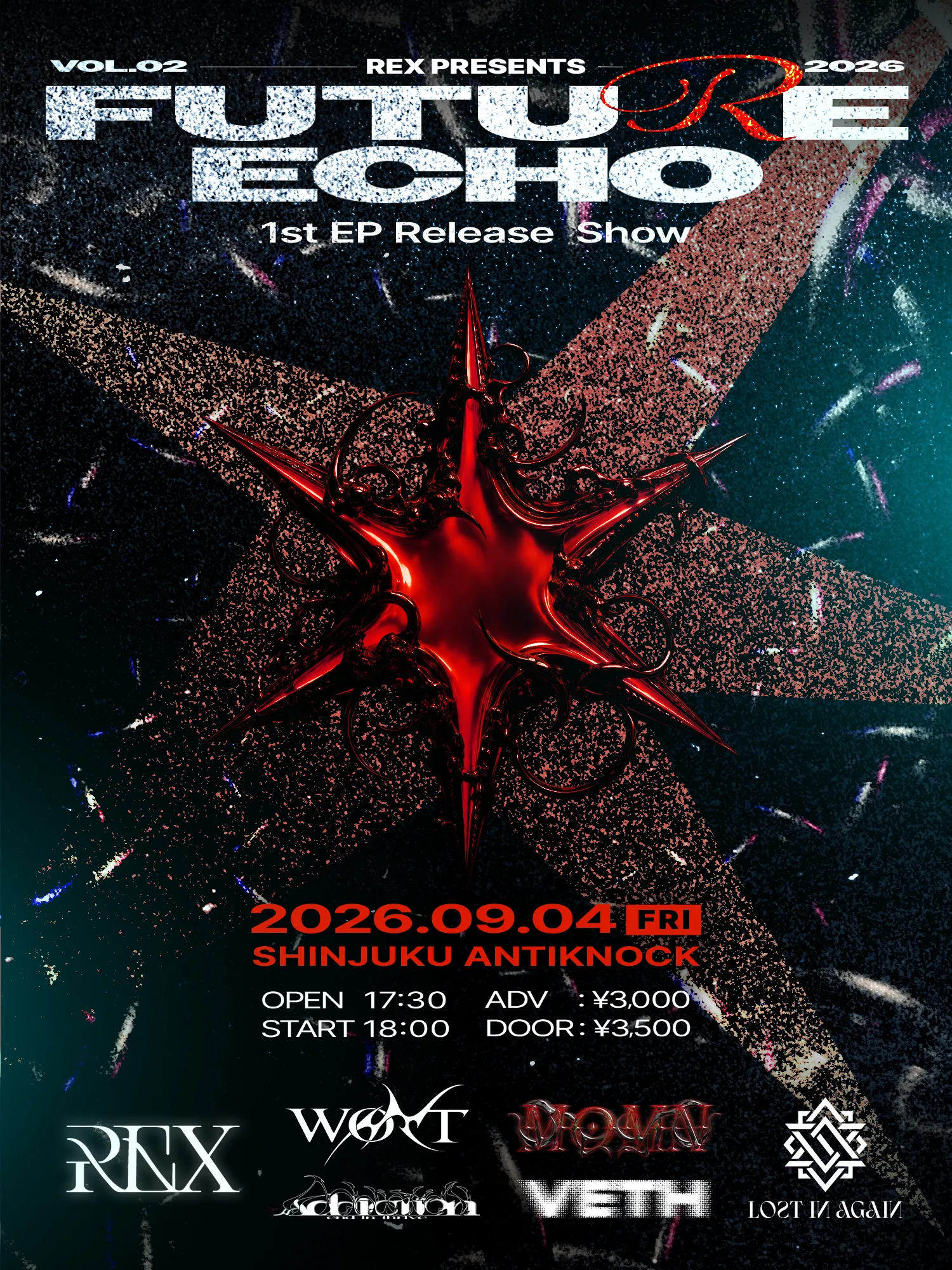 新宿ANTIKNOCK REX Pre. "Future Echo 2026 1st EP Release Show"