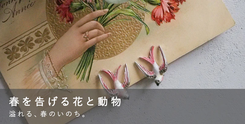 春を告げる花と動物