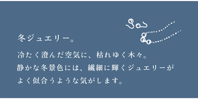 冬ジュエリー。