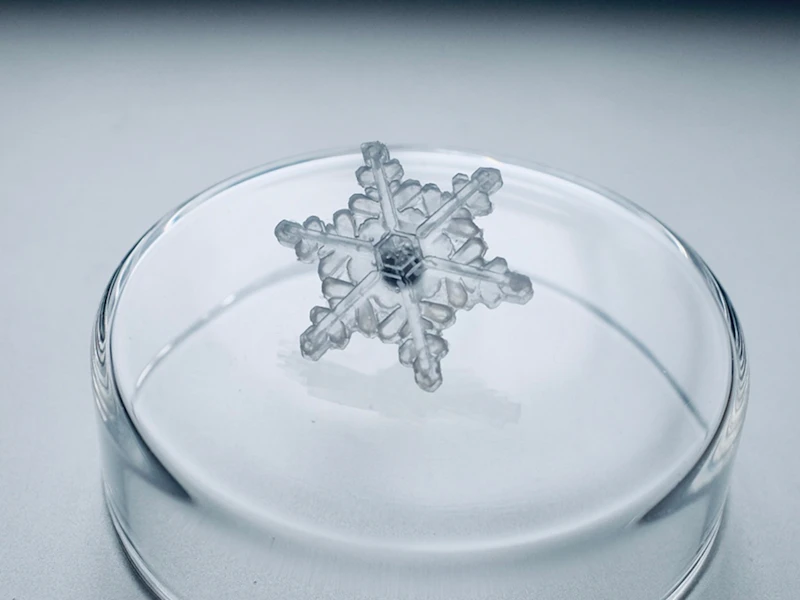 真冬の小さな煌めき。雪の結晶