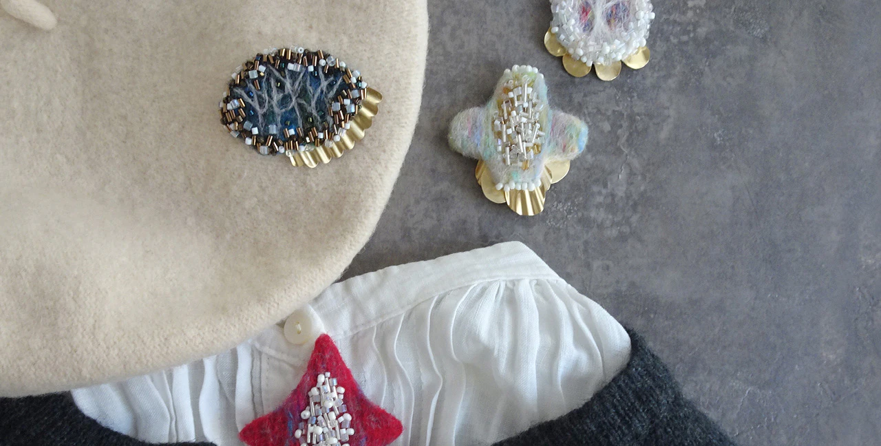 秋色ブローチ図鑑