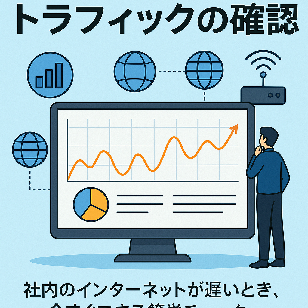 🌐 ネットワークトラフィックの確認 ― 社内のインターネットが遅いとき、今すぐできる簡単チェック ―