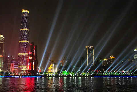 中国の珠江ナイトクルーズ