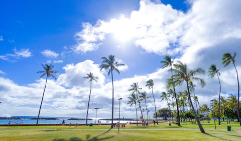 ハワイのアラモアナ・ビーチ・パーク