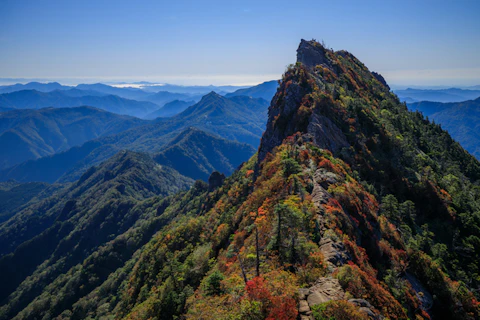 愛媛の石鎚山