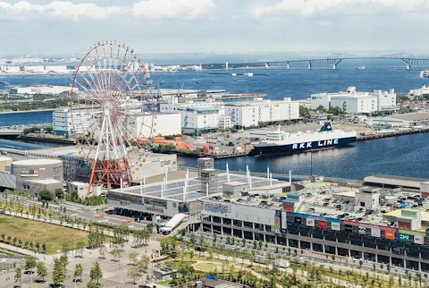 東京のお台場海浜公園・台場公園