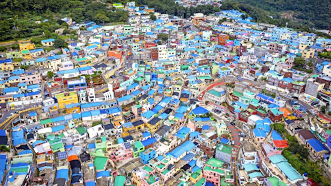韓国の甘川文化村（カムチョンムナマウル）