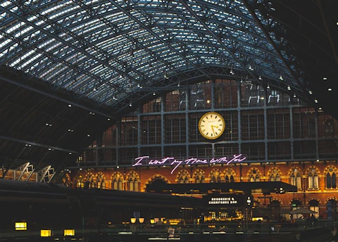 ロンドンのセント・パンクラス国際駅