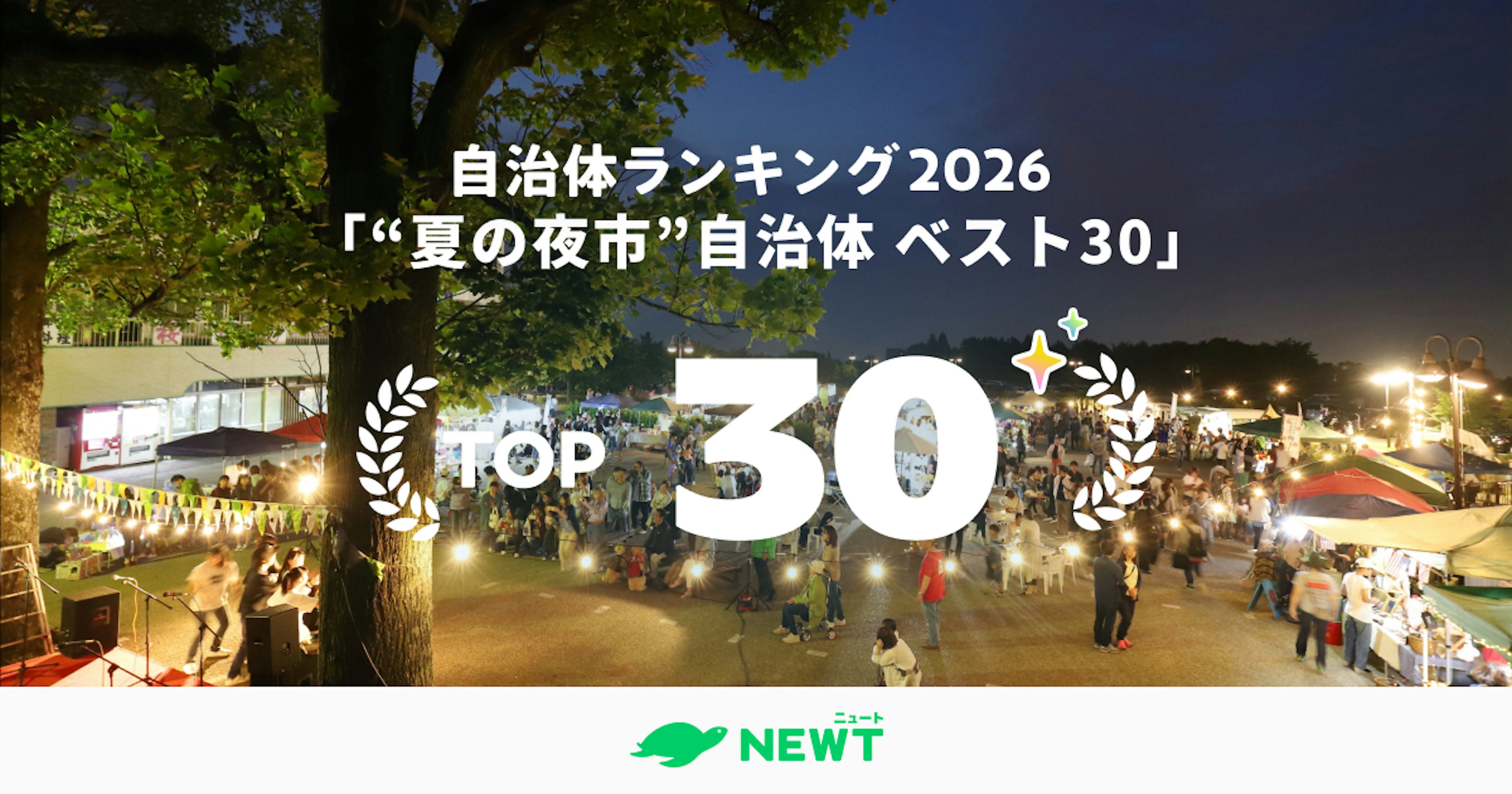 全国1,741自治体から選出！夏のグルメ旅は「夜市」で食べ歩き。地元の美味と活気を堪能する自治体ランキング ベスト30