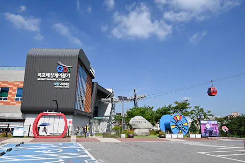 韓国の木浦海上ケーブルカー