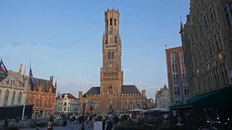 ベルギーのブルージュの鐘楼