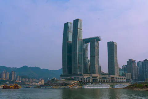 中国の重慶来福士広場