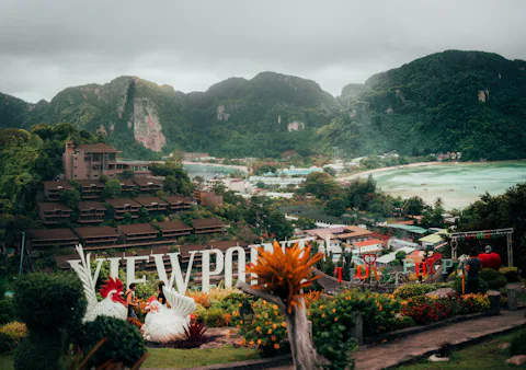 タイのピピ島ビューポイント