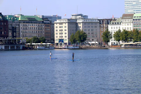 ドイツのアルスター湖