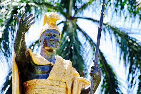 ホノルルのカメハメハ大王像