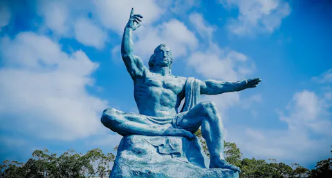 長崎の長崎原爆資料館・平和公園