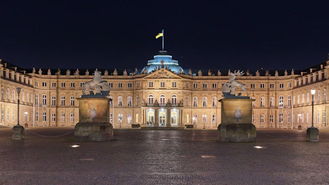 ドイツのシュトゥットガルト新宮殿