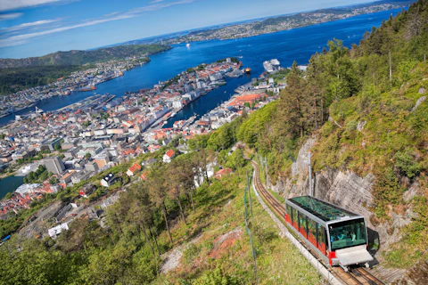 ベルゲンのフロイエン山エリア