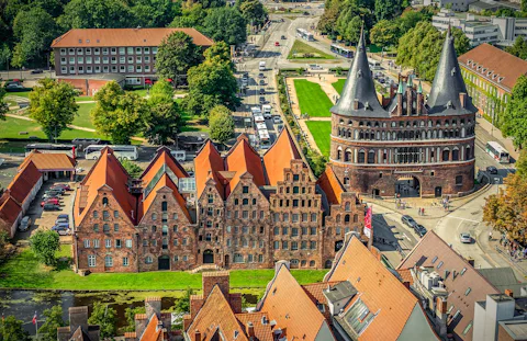 ドイツのリューベック旧市街