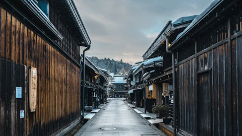 岐阜の飛騨高山の古い町並