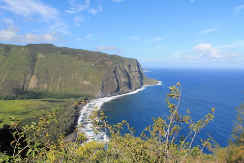 ハワイ島のワイピオ渓谷