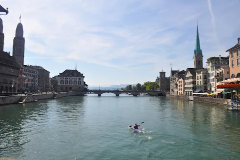チューリッヒのリマト川