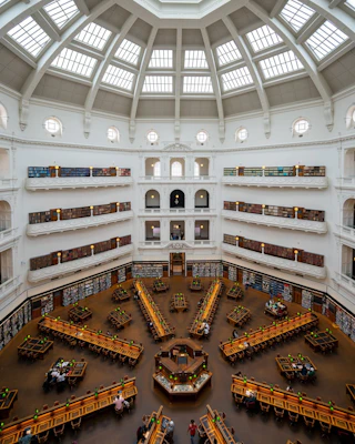 メルボルンのビクトリア州立図書館