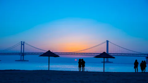 韓国の広安里海水浴場(クァンアルリ ヘスヨクチャン)