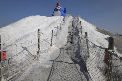 台南の七股塩山