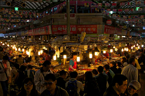 韓国の広蔵市場（クァンジャンシジャン） 