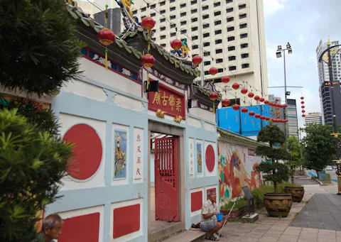 マレーシアの中国寺院(柔佛古廟)