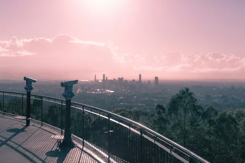 オーストラリアのマウントクーサ展望台