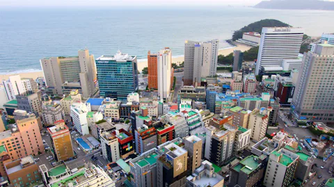 釜山の海雲台